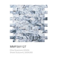 Picture of Marble Mosaic Tiles, MMF581127, Grey - Carton of 11 (0.99sqm)