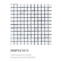 Marble Mosaic Tiles, MMP621815 - Carton of 18 (1.67sqm)