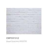 Cladding Stone Tiles, CMF591312, White - Carton of 7 (0.63sqm)