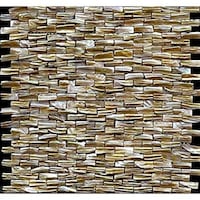 Picture of Moscycle Natural Mother of Pearl Mosaic Tiles, MBS624385, Brown - Carton of 20 (1.9sqm)