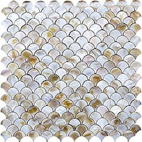 Picture of Moscycle Natural Mother of Pearl Circular Mosaic Tiles, MBS624386 - Carton of 20 (1.9sqm)