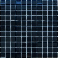 Picture of Roman Glass Swimming Pool Mosaic Tiles, MGS060606, Black - Carton of 22 (2sqm)