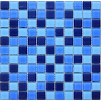 Picture of Roman Glass Swimming Pool Mosaic Tiles, MGS131109, Blue - Carton of 22 (2sqm)