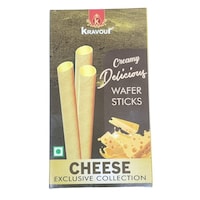 Kravour Cheese Wafer Rolls, 75g - Pack of 50
