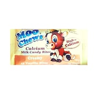 Moo Chews Vanilla Flavour Calcium Milk Bites, 18g - Pack of 12