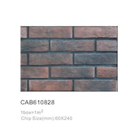Cladding Stone Tiles, CAB610828, Dark Brown - Carton of 57 (1sqm)