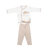 Pancy Cloud & Milk Bottle Design Cotton Baby Shirt & Pant