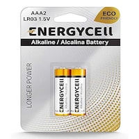 Energycell LR03 AM-4 AAA Alkaline Battery, 1.5V - Pack of 20