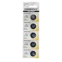 Picture of Energycell CR2032 3V Lithium Coin Battery, 220mAh - Pack of 5