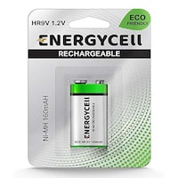 Picture of Energycell Hr9V Rechargeable Battery, 160mAh