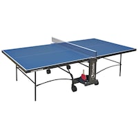 Picture of Garlando Advance Outdoor Foldable with Wheels TT Table, Blue