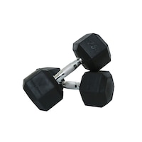 Picture of Harley Fitness Premium Rubber Coated Hex Dumbbells Pair, 12.50kg
