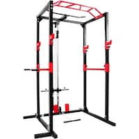 Picture of Harley Fitness Power Rack, Red & Black