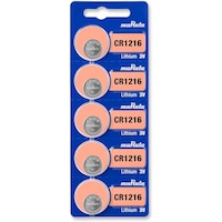 Picture of Murata CR1216 3V Lithium Coin Batteries - Pack of 5