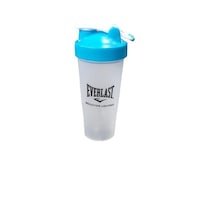 Everlast Protein Shaker Bottle with Spring Mixer, 600ml, Blue