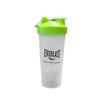 Everlast Protein Shaker Bottle with Spring Mixer, 600ml, Green