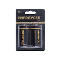 Picture of Energycell Pro LR20 AM-1 D Size Alkaline Battery, 1.5V - Pack of 2