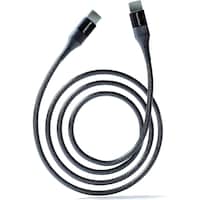 Max & Max USB Type C Braided PD Fast Charging Cable, 1M, Black