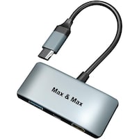 Max & Max 3 in 1 USB Type-C Hub with HDMI 4K, Grey