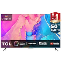 TCL 50inch 4K Ultra HD QLED Smart TV with Dolby Vision IQ-Atmos, 50C635 (2022)