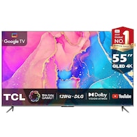 TCL 55inch 4K Ultra HD QLED Smart TV with Dolby Vision IQ-Atmos, 55C635 (2022)