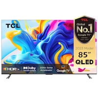 TCL 85inch 4K QLED Smart Google TV with Hands-free Voice Control, 85C645 (2023)