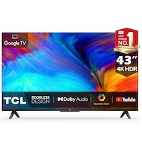 TCL 43inch 4K UHD Smart Google TV with Hands-free Voice Control, 43P637 (2022)
