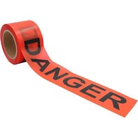 Dingo Danger Tape, 75mmx150m, Red