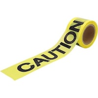 Dingo Caution Tape, 75mmx150m, Yellow