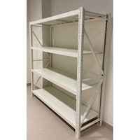 Dingo Organizing 4 Level Shelves, 200x60cm, White