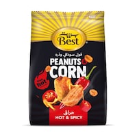 Best Hot & Spicy Peanuts & Corn Bag, 150g