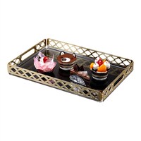 Picture of Vague Laser Tray, 46cm, Golden