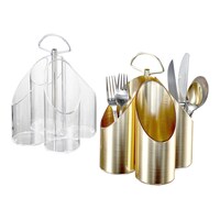 Picture of Vague Acrylic Cutlery Holder, Gold