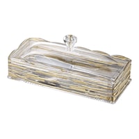 Picture of Vague Acrylic Cutlery Holder Box, 25.5cm, Gold