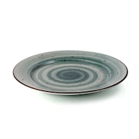 Picture of Porceletta Glazed Porcelain Flat Plate, 15cm, Green