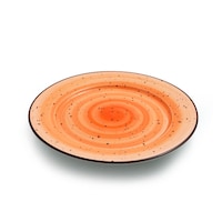 Picture of Porceletta Glazed Porcelain Flat Plate, 21cm, Orange