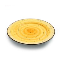 Picture of Porceletta Glazed Porcelain Flat Plate, 23cm, Yellow