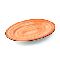Picture of Porceletta Glazed Porcelain Oval Plate, 30cm, Orange