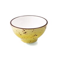 Picture of Porceletta Glazed Porcelain Small Footed Bowl, 8cm, Yellow