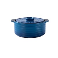 Che Brucia Direct Fire Ceramic Cooking Casserole, 1.8L, Blue