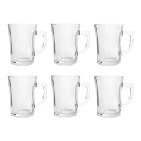 City Glass Premium Atlanctic Cup, Clear - Pack of 6