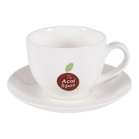 Picture of Porceletta Ceramic Coffee Cup with Saucer, 9cm, White