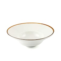 Picture of Porceletta Mocha Porcelain Pasta & Soup Plate, 23cm, Ivory