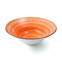 Picture of Porceletta Glazed Porcelain Pasta & Soup Plate, 23x8cm, Orange