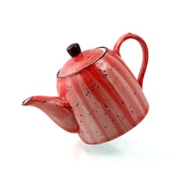 Picture of Porceletta Glazed Porcelain Coffee Pot, 350ml, Red