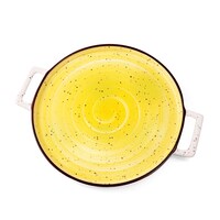 Picture of Porceletta Glazed Porcelain Pizza Plate, 32cm, Yellow
