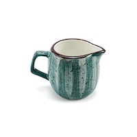 Porceletta Glazed Porcelain Creamer Pot, 180ml, Green