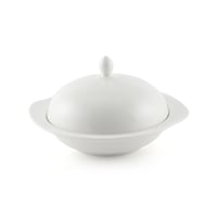 Picture of Porceletta Porcelain Bowl with Cover, 19cm, Ivory