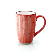 Picture of Porceletta Glazed Porcelain Tea & Coffee Mug, Red