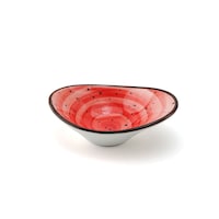 Picture of Porceletta Glazed Porcelain and Oval Deep Dish, 10cm, Red